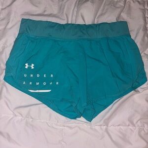 Under Armour Blue Athletic Shorts Lightweight Performance